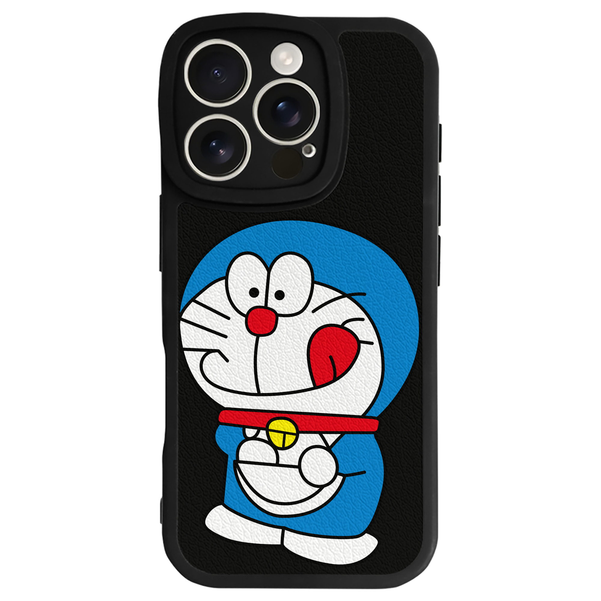 （画像用） ドラえもん Doraemon 【iPhone 16シリーズ対応】シリコンスマホケース（レザー調） 材質：シリコン